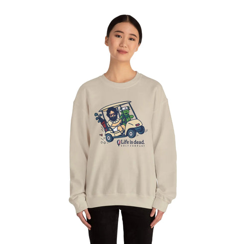 Grateful Dead - Joy Ridin' Jerry and The Bear | Life is dead. Crewneck Sweatshirt - StealieShop